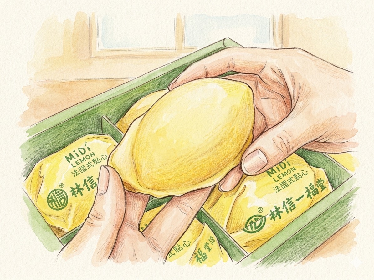 林信一檸檬餅特寫